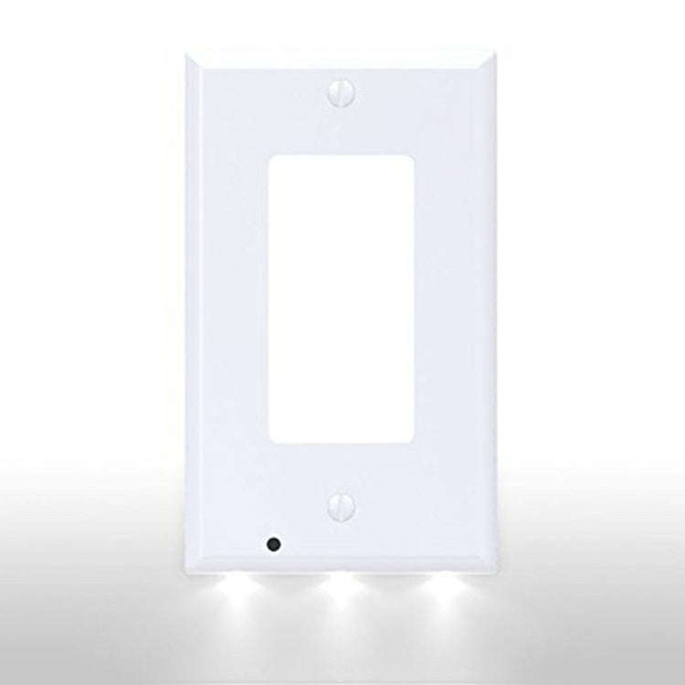 0.5W 110V Night Angel Square Plug Socket Sensor Night Light, White Light Mini Human Body Motion I...
