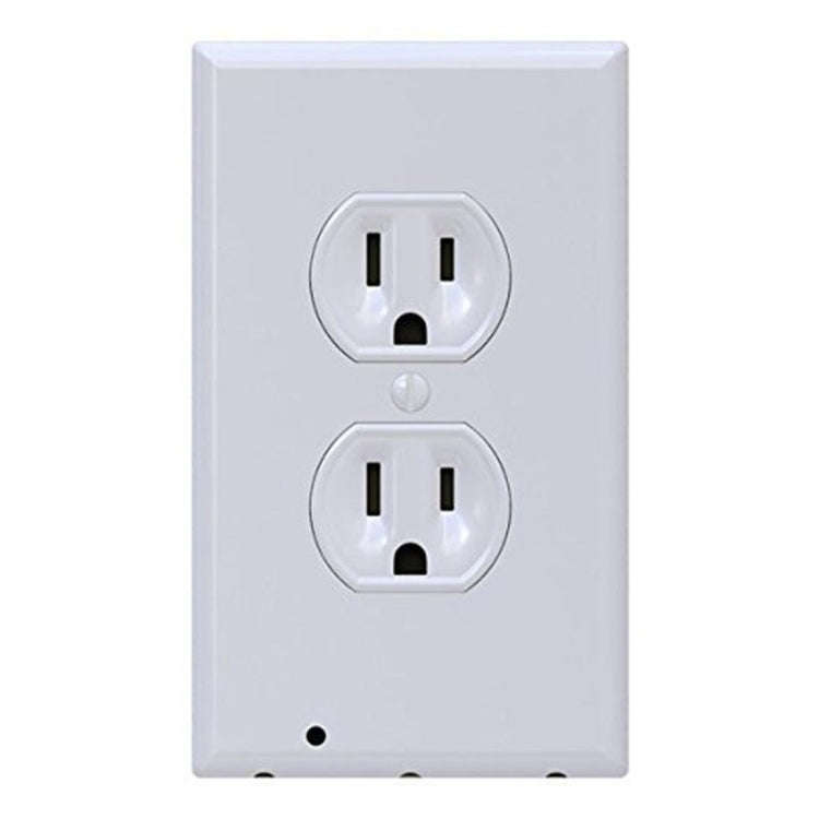 0.5W 110V Night Angel Square Plug Socket Sensor Night Light, White Light Mini Human Body Motion I...