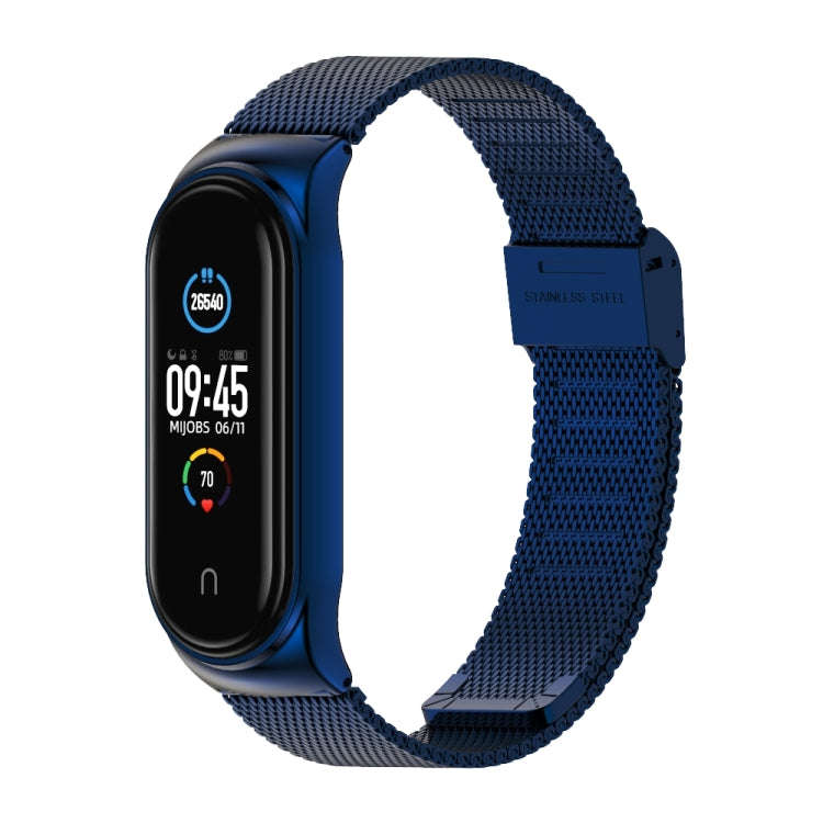 Mijobs Milan CS Screwless Buckle Metal Watch Band Case for Xiaomi Mi Band 3 & 4 & 5 & 6, Host not...
