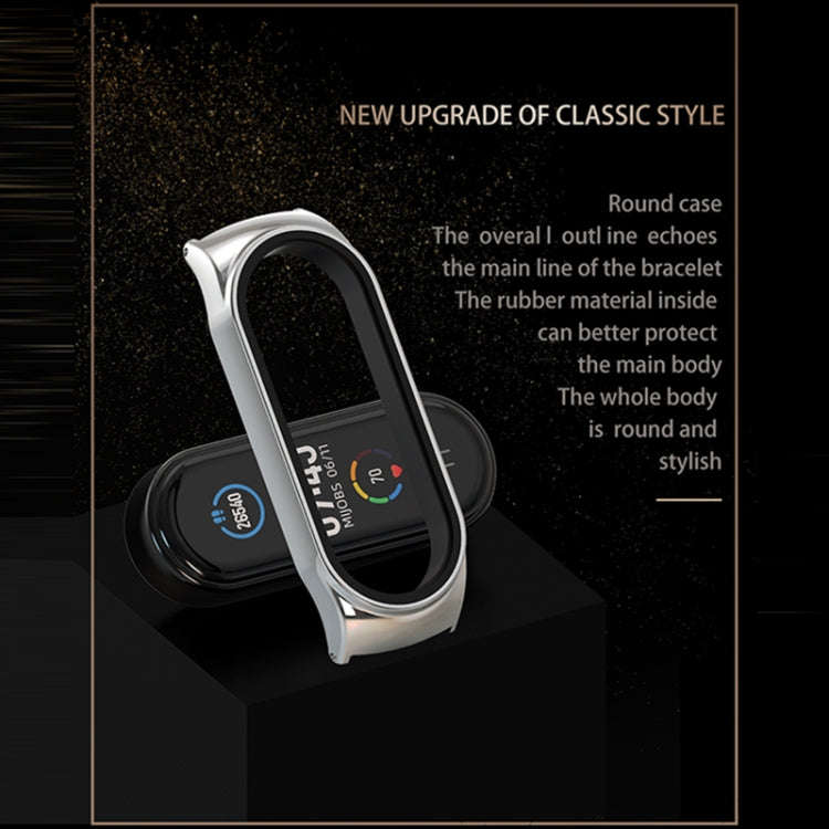 Mijobs Milan CS Screwless Buckle Metal Watch Band Case for Xiaomi Mi Band 3 & 4 & 5 & 6, Host not...