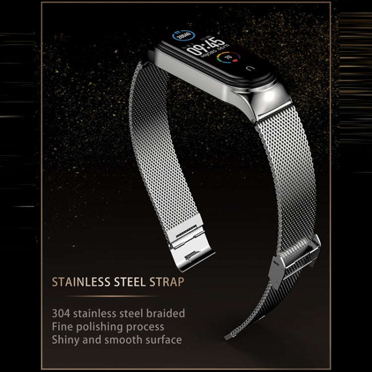 Mijobs Milan CS Screwless Buckle Metal Watch Band Case for Xiaomi Mi Band 3 & 4 & 5 & 6, Host not...