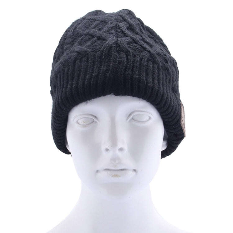 Wavy Textured Knitted Bluetooth Headset Warm Winter Beanie Hat with Mic for Boy & Girl & Adults(B...