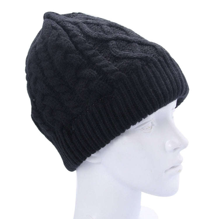 Wavy Textured Knitted Bluetooth Headset Warm Winter Beanie Hat with Mic for Boy & Girl & Adults(B...