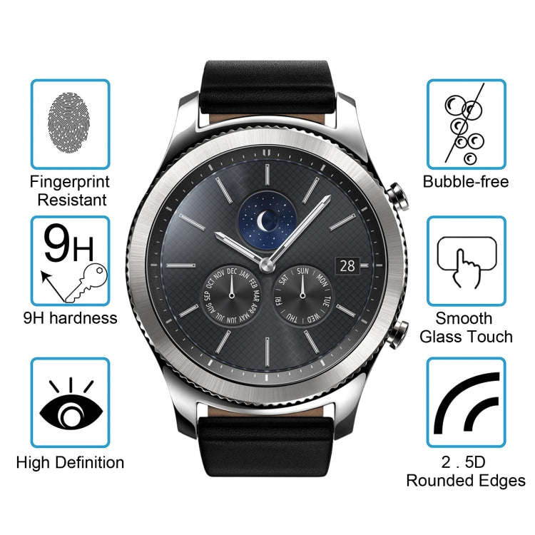 ENKAY Hat-Prince for Samsung Gear S3 Smart Watch 0.2mm 9H Surface Hardness 2.15D Explosion-proof ...