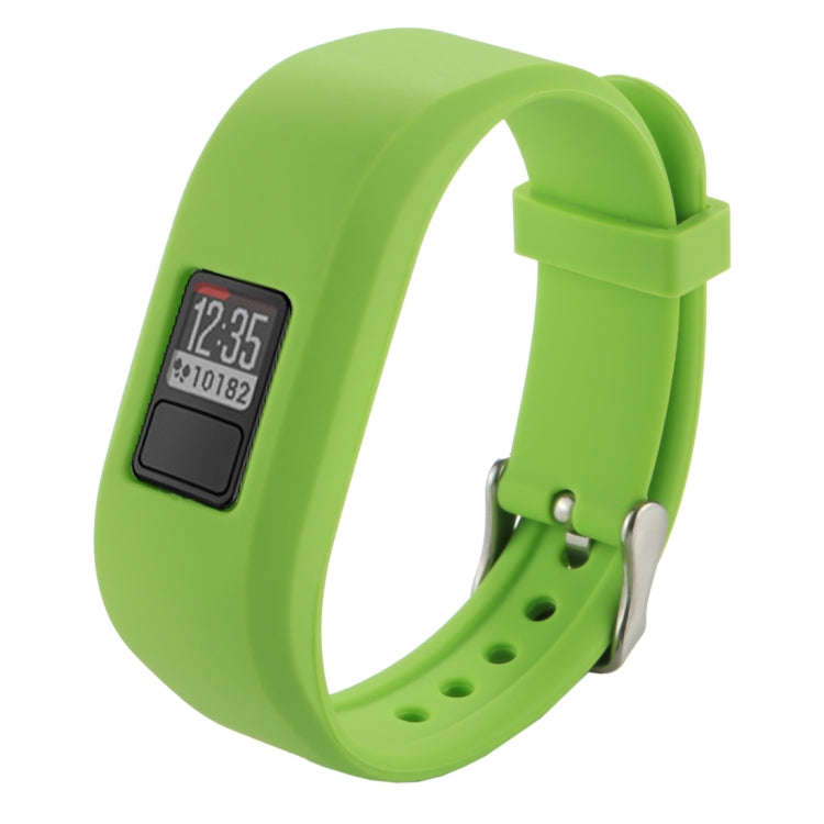 For Garmin Vivofit 3 Smart Watch Silicone Watch Band, Length: about 24.2cm(Green)