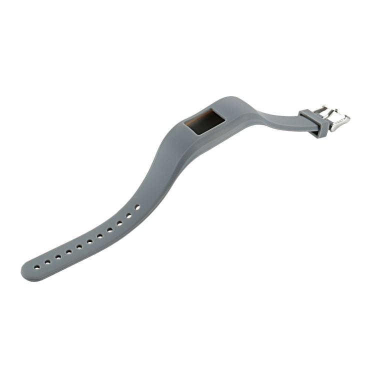 For Garmin Vivofit 3 Smart Watch Silicone Watch Band, Length: about 24.2cm(Grey)