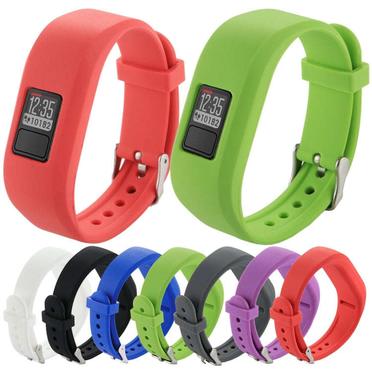 For Garmin Vivofit 3 Smart Watch Silicone Watch Band, Length: about 24.2cm(Purple)