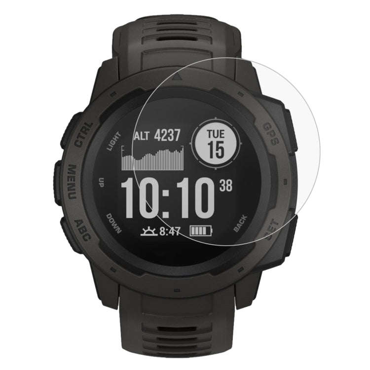 ENKAY Hat-Prince 0.2mm 9H 2.15D Curved Edge Tempered Glass Film for Garmin Instinct Intelligent S...