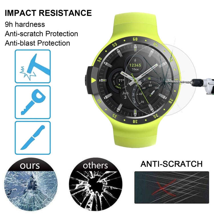 ENKAY Hat-Prince 0.2mm 9H 2.15D Curved Edge Tempered Glass Film for TicWatch S