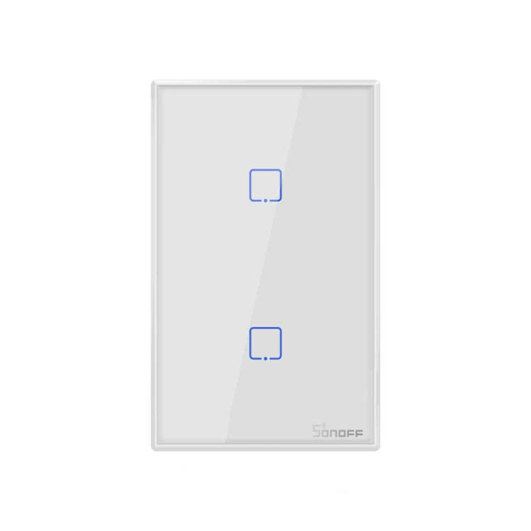 Sonoff T2 Touch 120mm Tempered Glass Panel Wall Switch Smart Home Light Touch Switch, Compatible ...