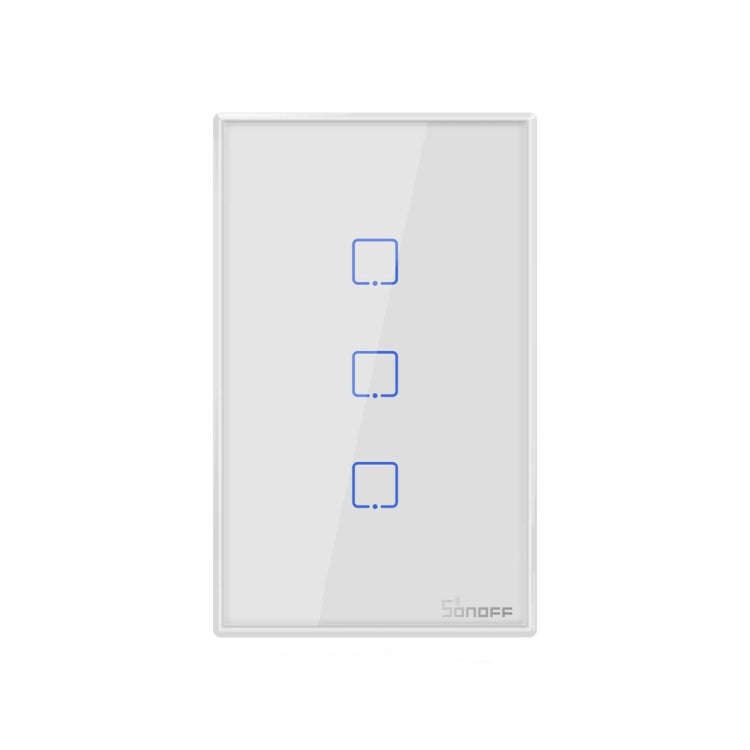 Sonoff T2 Touch 120mm Tempered Glass Panel Wall Switch Smart Home Light Touch Switch, Compatible ...