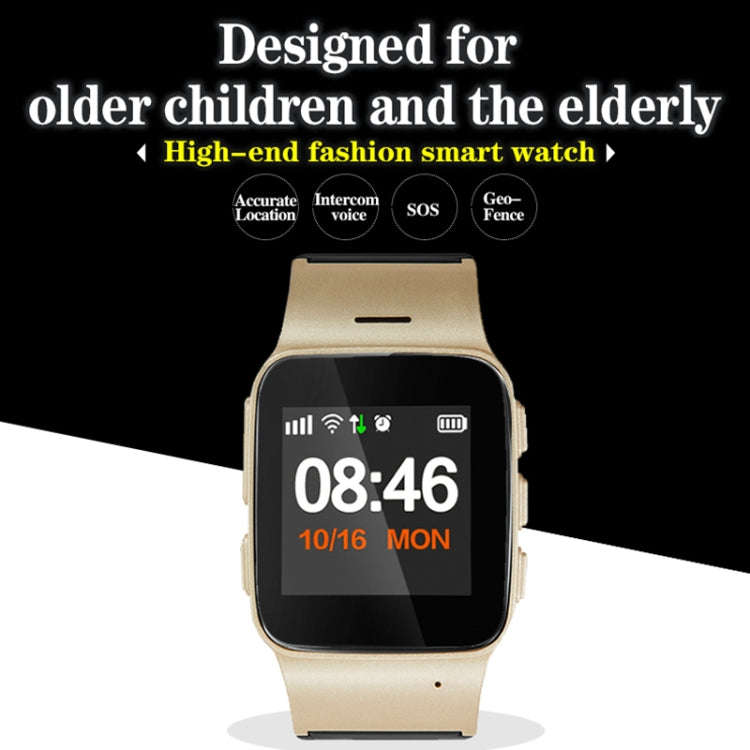 D99+ 1.22 inch HD LCD Screen GPS Smartwatch for the Elder Waterproof, Support GPS + LBS + WiFi Po...
