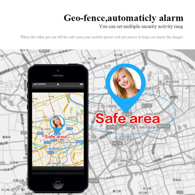 D99+ 1.22 inch HD LCD Screen GPS Smartwatch for the Elder Waterproof, Support GPS + LBS + WiFi Po...