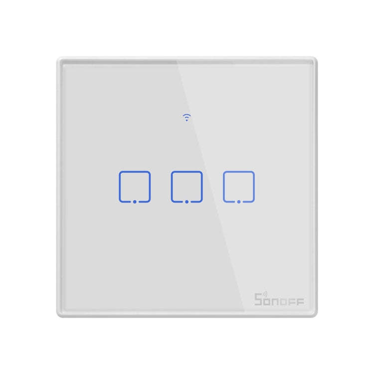 Sonoff T2 Touch 86mm Tempered Glass Panel Wall Switch Smart Home Light Touch Switch, Compatible w...