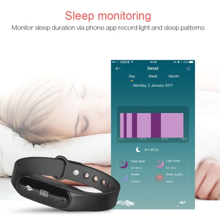 CHIGU C6 0.69 inch OLED Display Bluetooth Smart Bracelet, Support Heart Rate Monitor / Pedometer ...