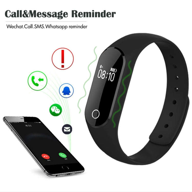 TLW25 0.42 inch OLED Display Bluetooth Smart Bracelet, IP66 Waterproof, Support Heart Rate Monito...
