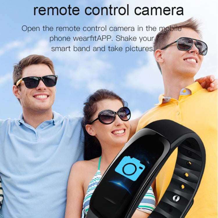 C1S 0.96 inches IPS Color Screen Smart Bracelet IP67 Waterproof, Support Call Reminder /Heart Rat...
