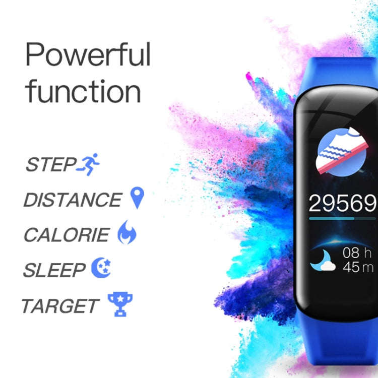 C1S 0.96 inches IPS Color Screen Smart Bracelet IP67 Waterproof, Support Call Reminder /Heart Rat...
