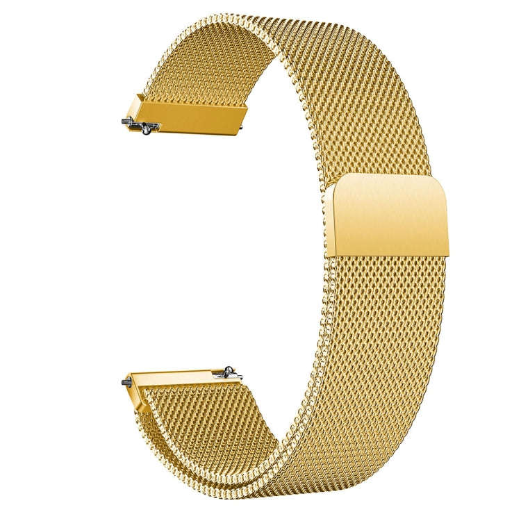 Milanis Magnetic Stainless Steel Mesh Wrist Strap WatchBand for Galaxy Watch Active 20mm(Gold)