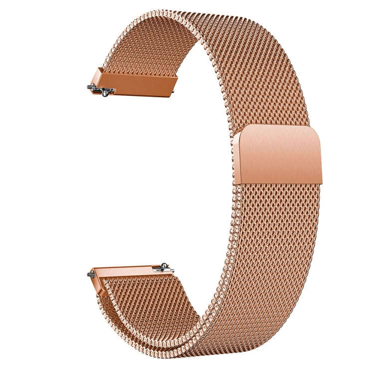 Milanis Magnetic Stainless Steel Mesh Wrist Strap WatchBand for Galaxy Watch Active 20mm(Rose Gold)