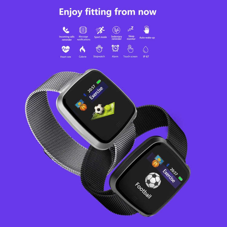 DTNO.1 G12 1.3 inches OLED Color Screen Smart Bracelet IP67 Waterproof, Nylon Watchband, Support ...