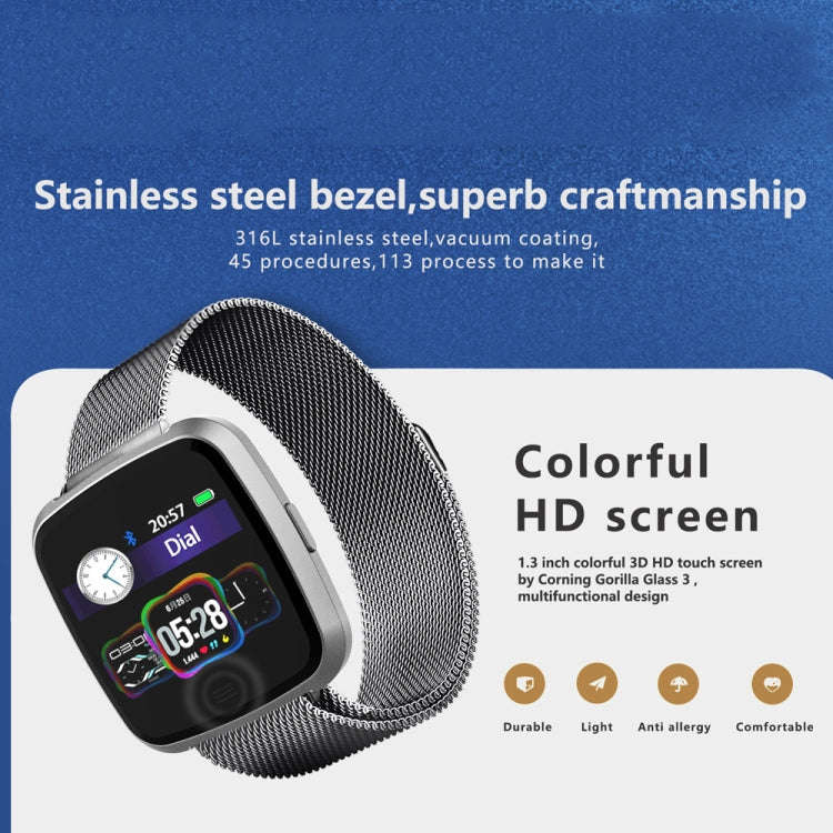 DTNO.1 G12 1.3 inches OLED Color Screen Smart Bracelet IP67 Waterproof, Nylon Watchband, Support ...
