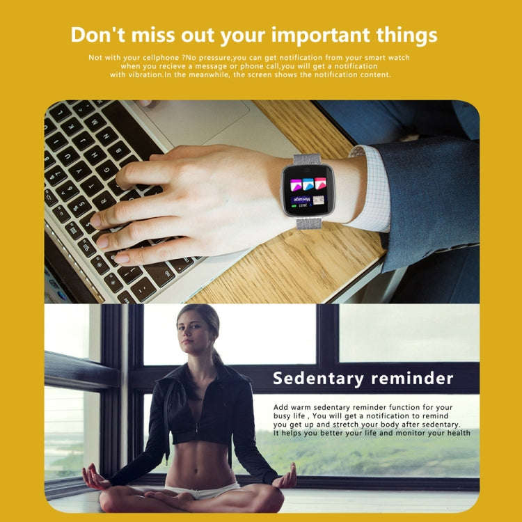 DTNO.1 G12 1.3 inches OLED Color Screen Smart Bracelet IP67 Waterproof, Nylon Watchband, Support ...