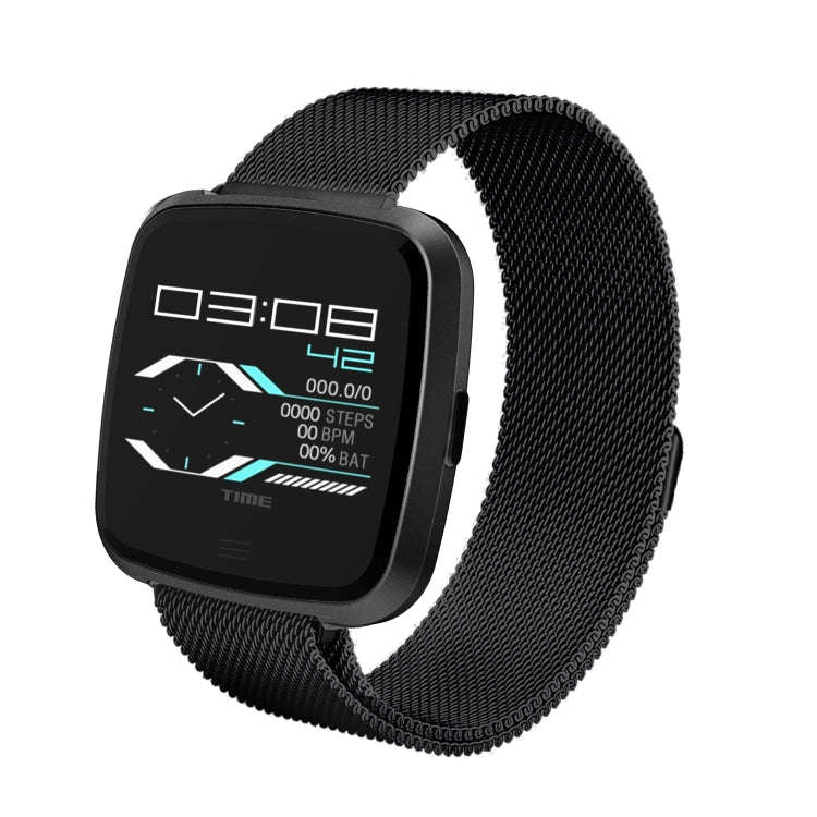 DTNO.1 G12 1.3 inches OLED Color Screen Smart Bracelet IP67 Waterproof, Steel Watchband, Support ...