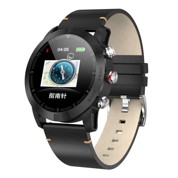DTNO.1 S10 1.3 inches TFT Color Screen Smart Bracelet IP68 Waterproof, Leather Watchband, Support...