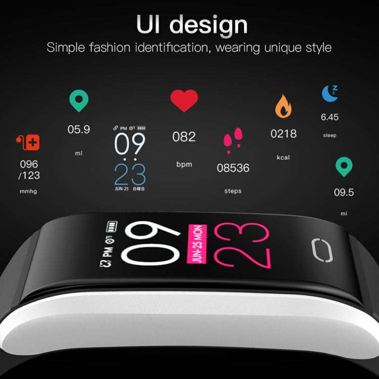B11 0.96 inches IPS Color Screen Smart Bracelet IP67 Waterproof, Support Call Reminder /Heart Rat...