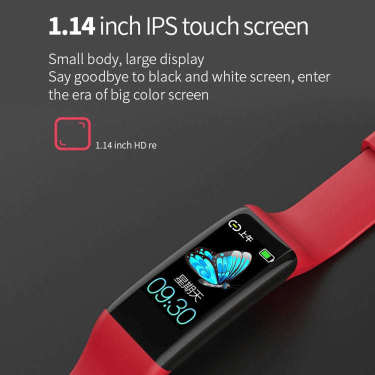 C21 1.14 inches IPS Color Screen Smart Bracelet IP67 Waterproof, Support Call Reminder /Heart Rat...