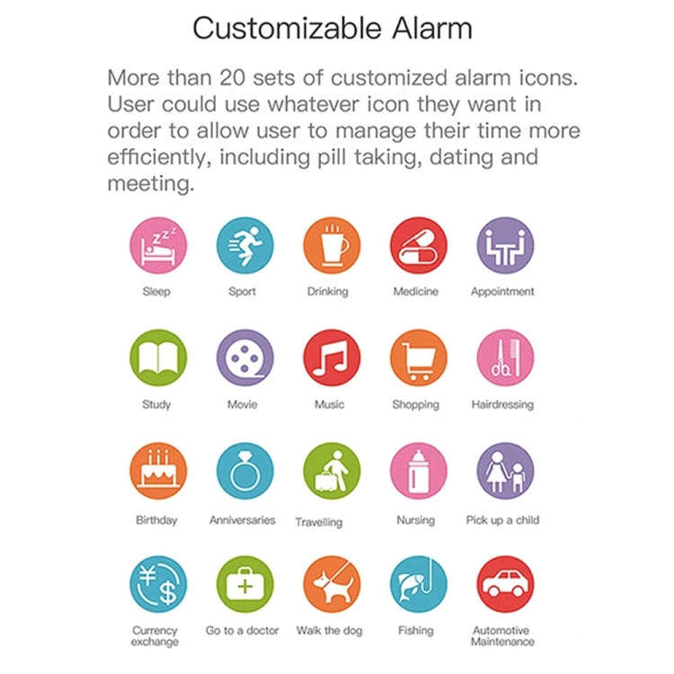 C21 1.14 inches IPS Color Screen Smart Bracelet IP67 Waterproof, Support Call Reminder /Heart Rat...
