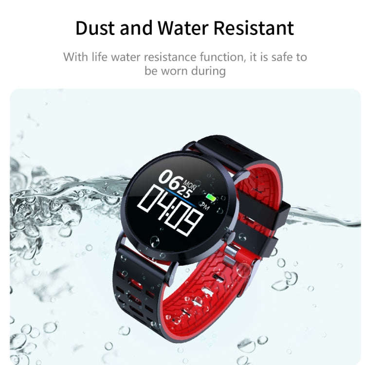 CV08C 1.0 inches TN Color Screen Smart Bracelet IP67 Waterproof, Silicone Watchband, Support Call...