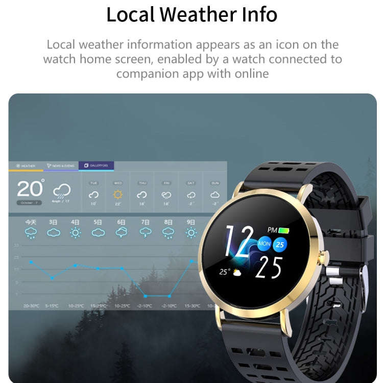 CV08C 1.0 inches TN Color Screen Smart Bracelet IP67 Waterproof, Silicone Watchband, Support Call...