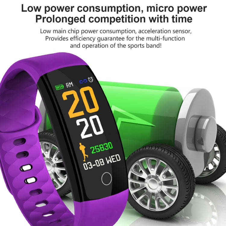 QS01 0.96 inches TFT Color Screen Smart Bracelet IP67 Waterproof, Support Call Reminder /Heart Ra...