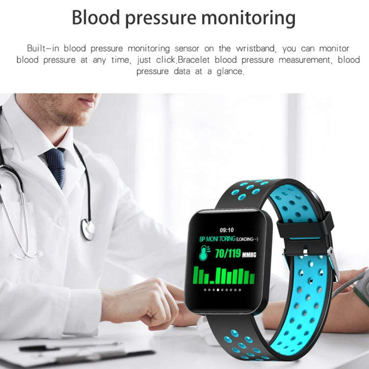 S88 1.54 inches TFT Color Screen Smart Bracelet IP67 Waterproof, Silicone Watchband,  Support Cal...