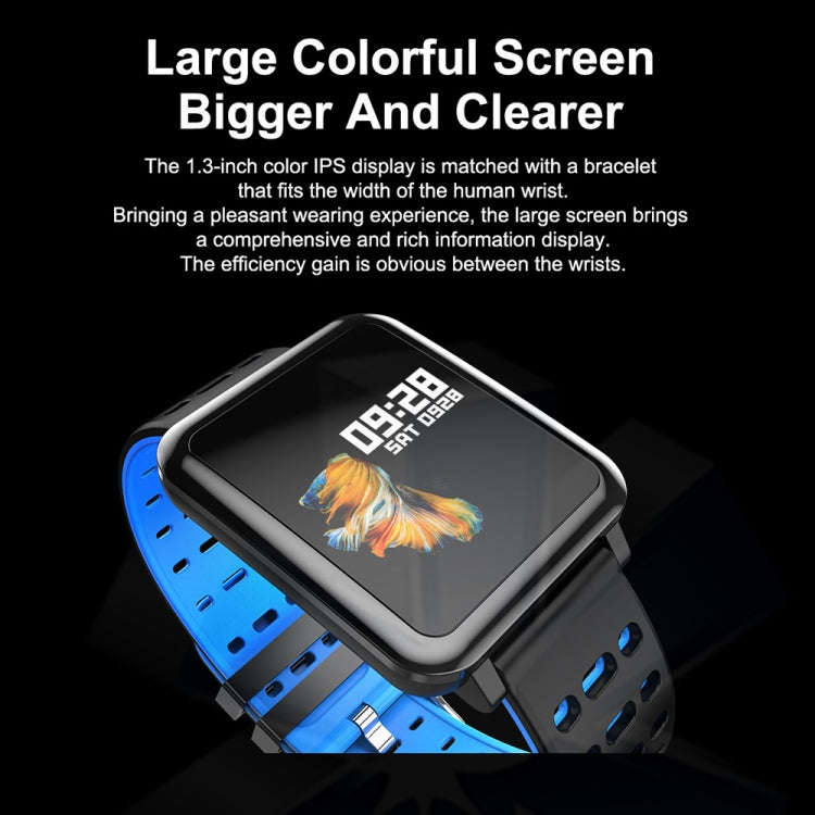 T2 1.3 inches TFT IPS Color Screen Smart Bracelet IP67 Waterproof, Support Call Reminder /Heart R...