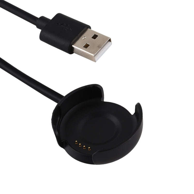 1m Portable Smart Watch Cradle Charger USB Charging Cable for Amazfit A1801(Black)