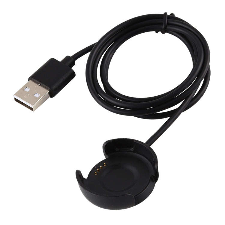1m Portable Smart Watch Cradle Charger USB Charging Cable for Amazfit A1801(Black)