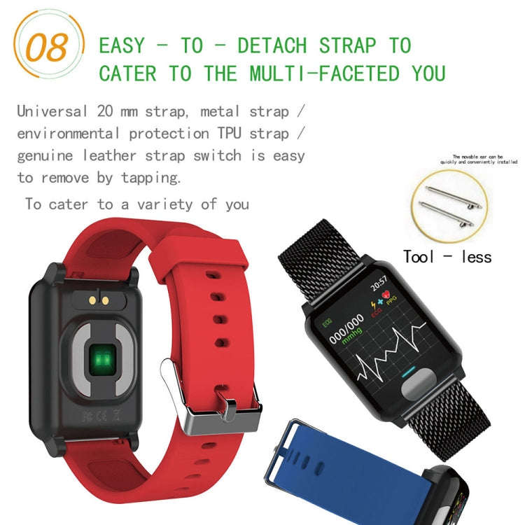E04 1.3 inches IPS Color Screen Smart Watch IP67 Waterproof, Metal Watchband, Support Call Remind...