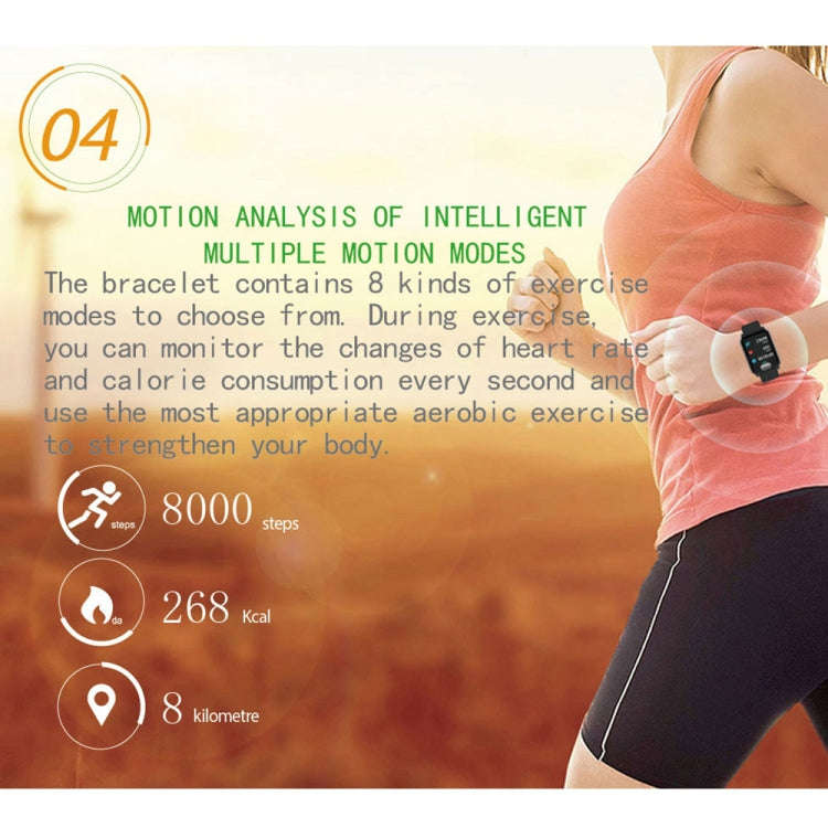 E04 1.3 inches IPS Color Screen Smart Watch IP67 Waterproof, TPU Watchband, Support Call Reminder...