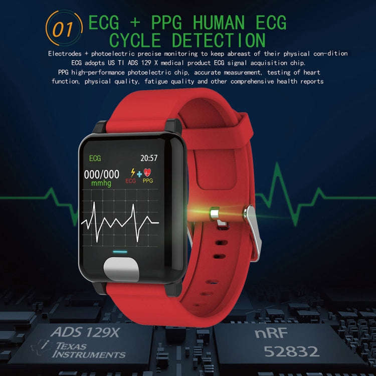 E04 1.3 inches IPS Color Screen Smart Watch IP67 Waterproof, TPU Watchband, Support Call Reminder...