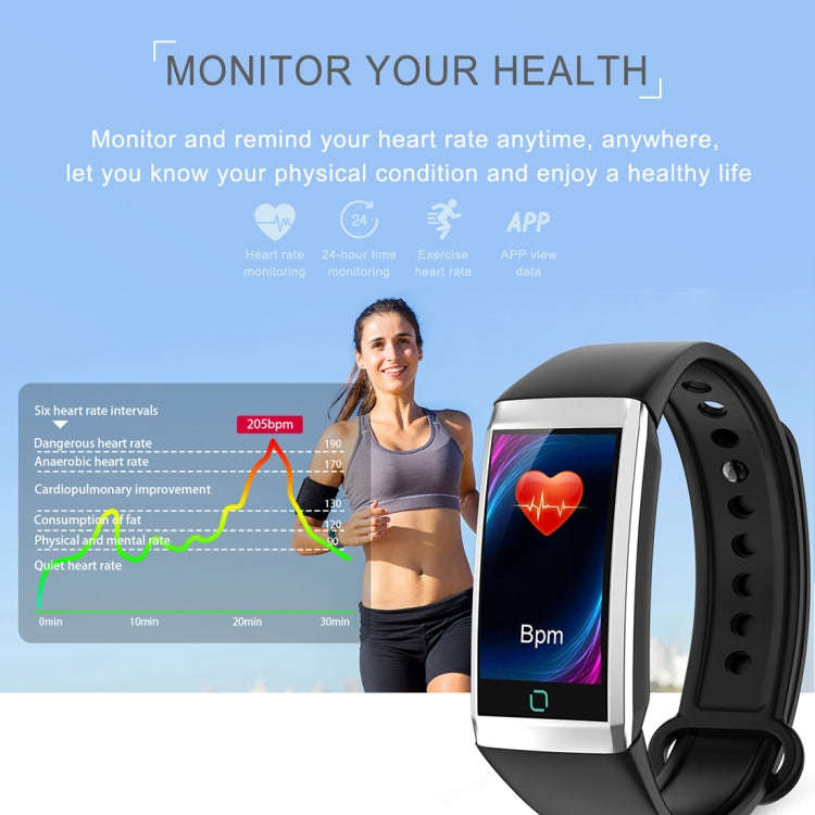 TD19 1.14 inches IPS Screen Smart Bracelet IP67 Waterproof, Support Call Reminder / Heart Rate Mo...