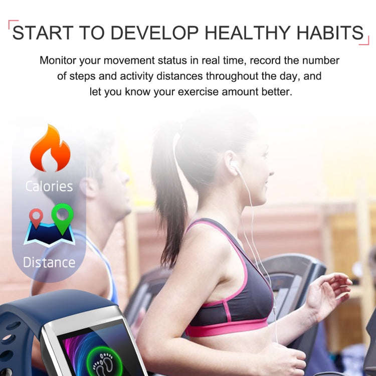 TD19 1.14 inches IPS Screen Smart Bracelet IP67 Waterproof, Support Call Reminder / Heart Rate Mo...