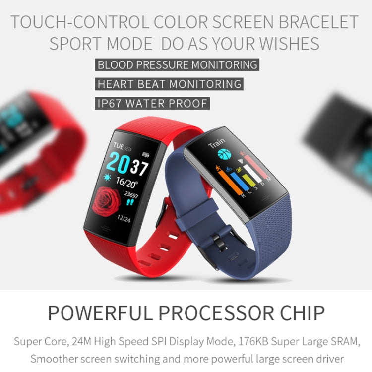 CY11 1.14 inches IPS Color Screen Smart Bracelet IP67 Waterproof, Support Step Counting / Call Re...