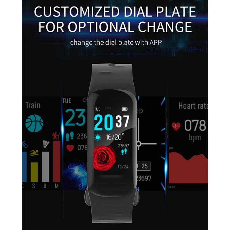 H29 1.14 inches IPS Color Screen Smart Bracelet IP67 Waterproof, Support Step Counting / Call Rem...