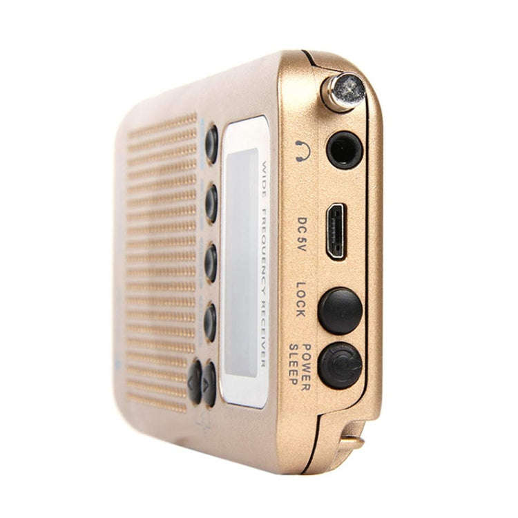 HRD-737 Portable Aircraft Band Radio Wide Frequency Receiver (Gold)