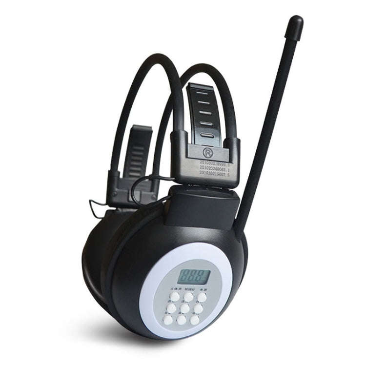 HRD-308S Portable FM Campus Radio Receiver Headset(Black)