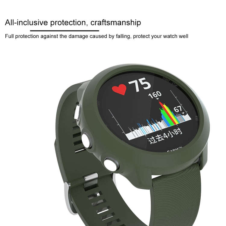TPU Protective Case for Garmin Forerunner 645(Army Green)