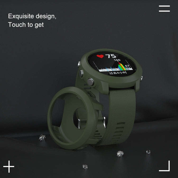 TPU Protective Case for Garmin Forerunner 645(Army Green)